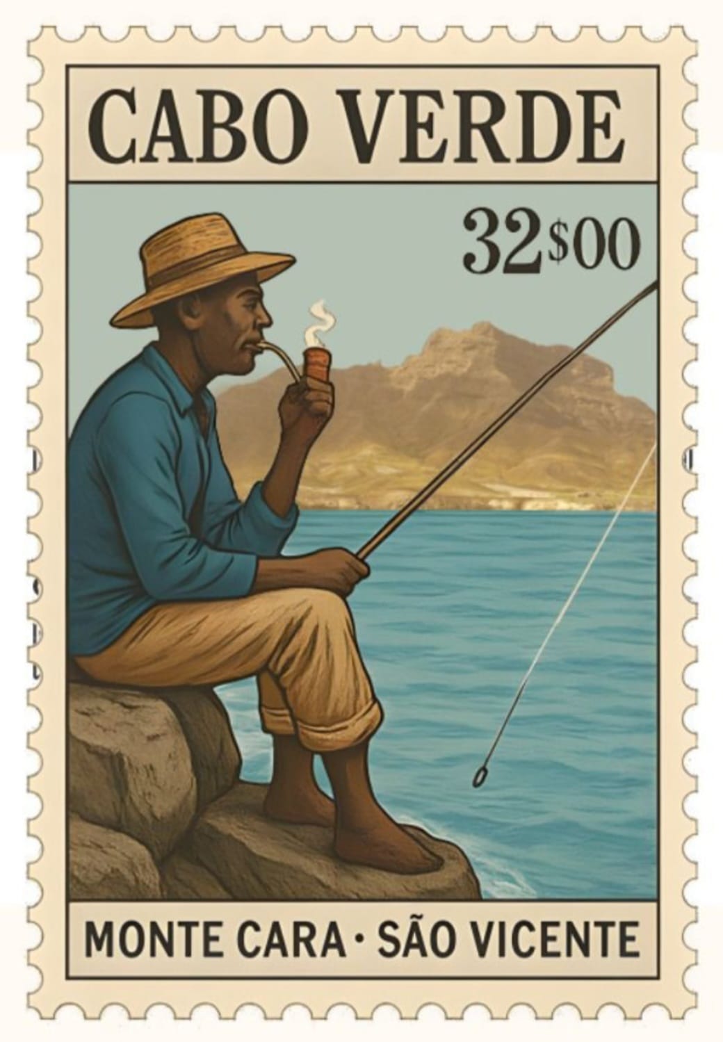 Postzegel shirt (Unisex)