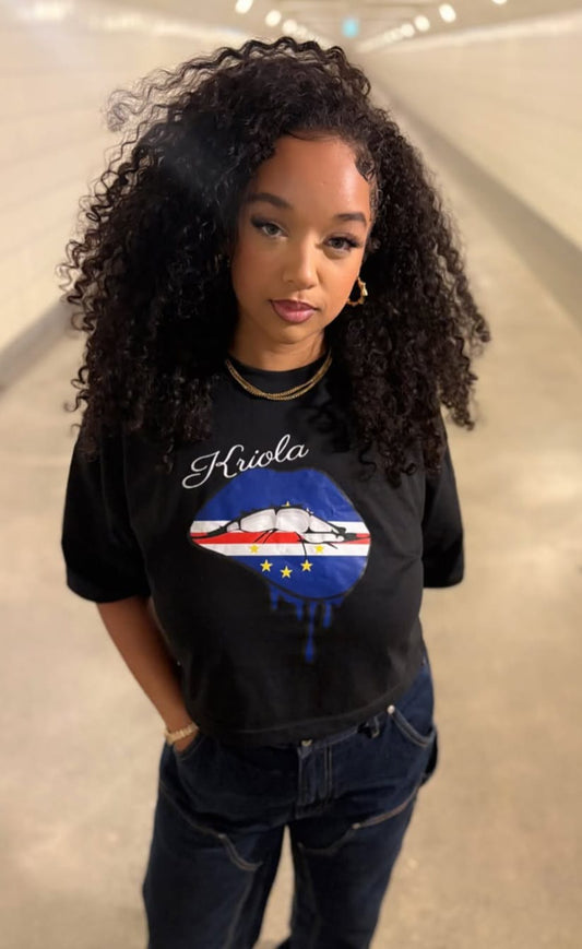 Kriola Cropped T-shirt (oversized)