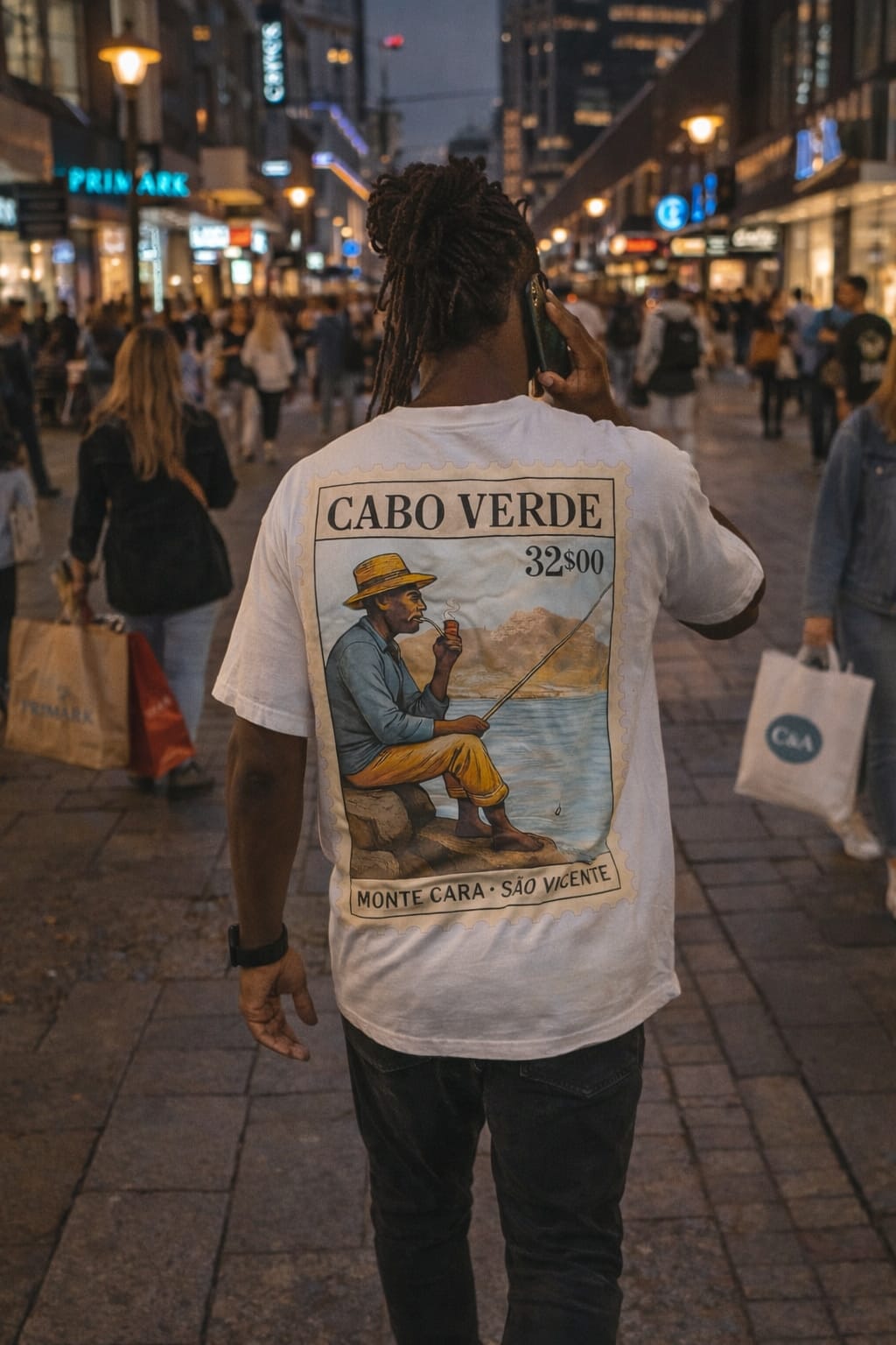 Postzegel shirt (Unisex)