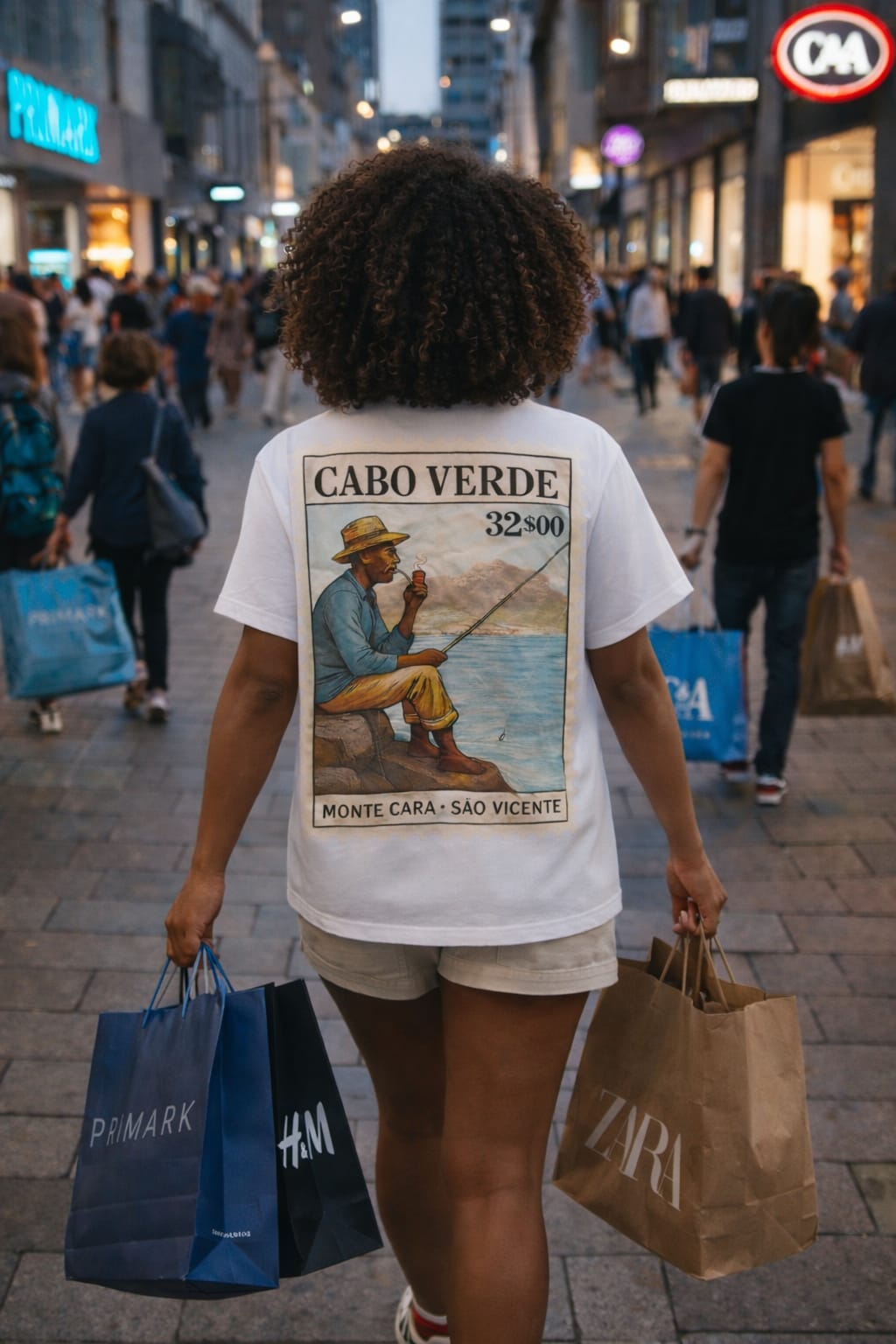 Postzegel shirt (Unisex)